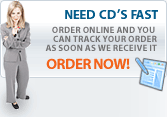 Fast CD Duplication,  Quality DVD Duplication services
