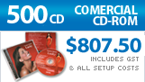 500 CD Replication, (Manufactured) Full colour CD inlay in jewel case